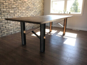 custom built steel table finnu designs